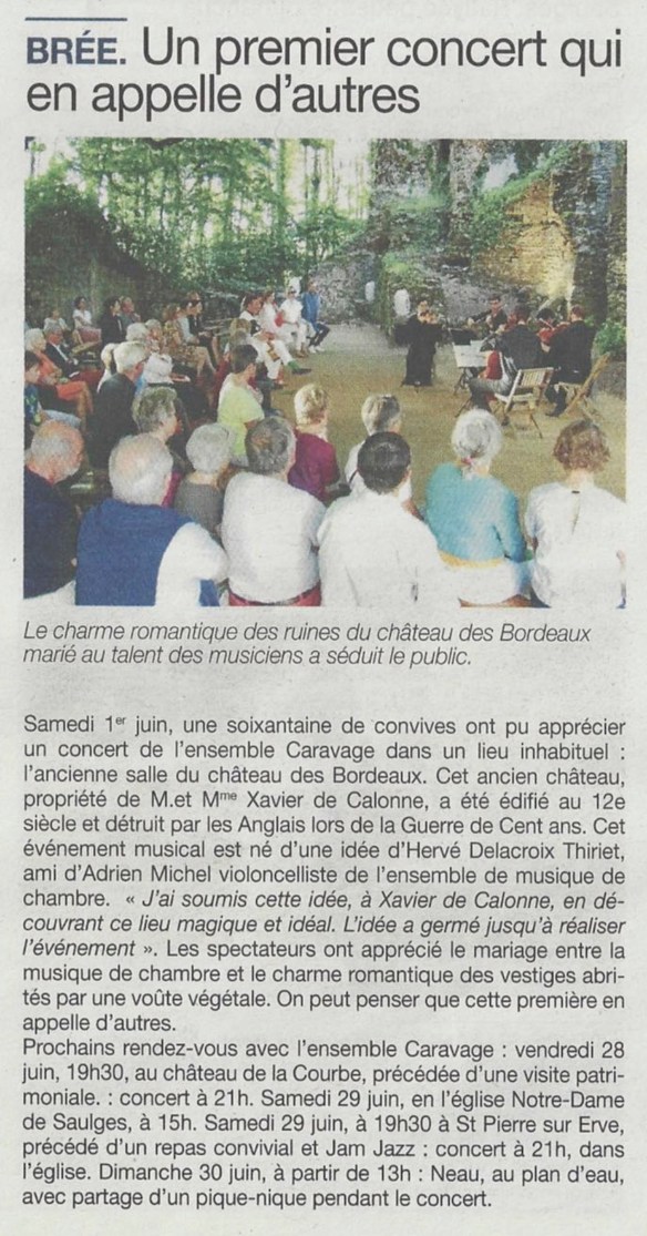 Ensemble Caravage Brée 01 06 2019 - CDM